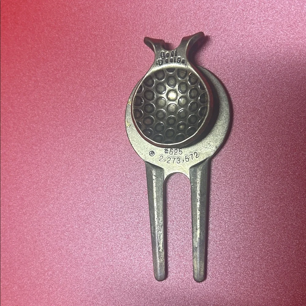 2 each Vintage Brass Golf Divot Tool Set
